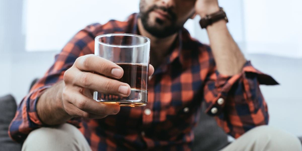 alcohol addiction and mental health issues are prevalent for this man